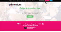 Desktop Screenshot of edmentum.com